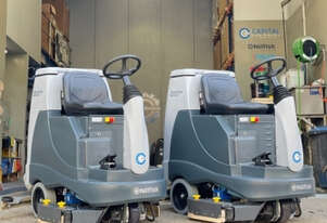 (Hire) of Nilfisk BR855 Battery Powered Ride-On Scrubber Dryer