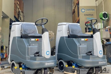 ( ) of Nilfisk BR855 Battery Powered Ride-On Scrubber Dryer