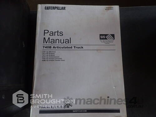 CATERPILLAR 740B ARTICULATED TRUCK SERVICE & PARTS MANUALS