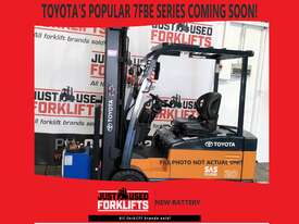 TOYOTA 7FBE18 63969 1.8 TON 1800 KG CAPACITY ELECTRIC FORKLIFT 4700 MM 3 STAGE CONTAINER MAST - picture1' - Click to enlarge