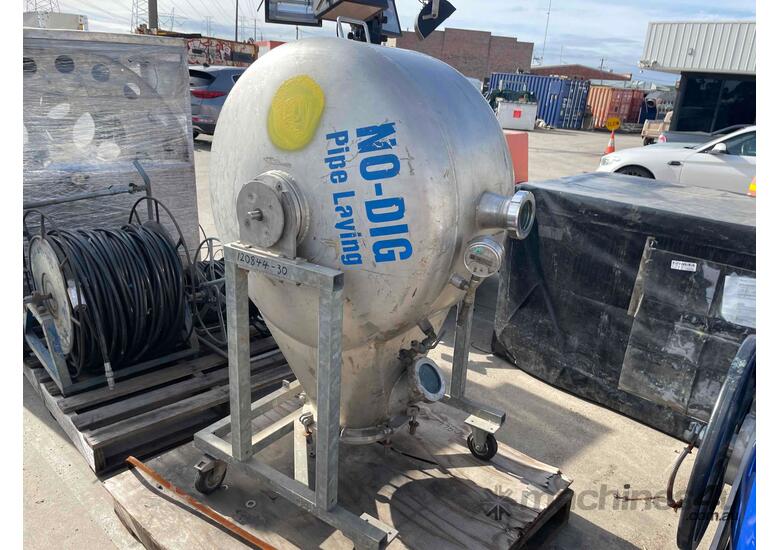 caption No-Dig Trenchless Pipe Repair Inversion Drum