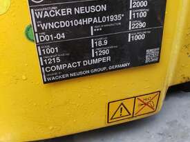 WACKER NEUSON 1001 MINI DUMPER - picture0' - Click to enlarge