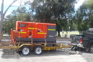 2ton tandem tilt deck Plant trailer , O/R brakes , ex council , 4.5 x 2.0 deck