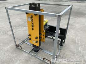 Unused Hydraulic Post Driver to suit Skidsteer Loader - picture0' - Click to enlarge