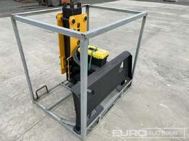 Unused Hydraulic Post Driver to suit Skidsteer Loader - picture1' - Click to enlarge