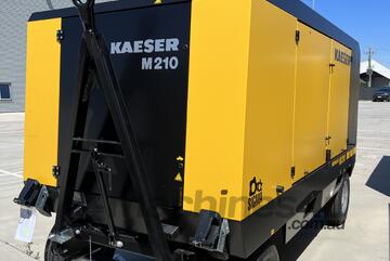 KAESER M 210 - 125 psi / 700 cfm portable screw compressor with Caterpillar diesel engine