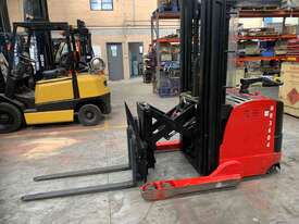Nissan Best Walkie Reach Stacker Power Steering 4.5m Side Shift Great Battery  - picture1' - Click to enlarge