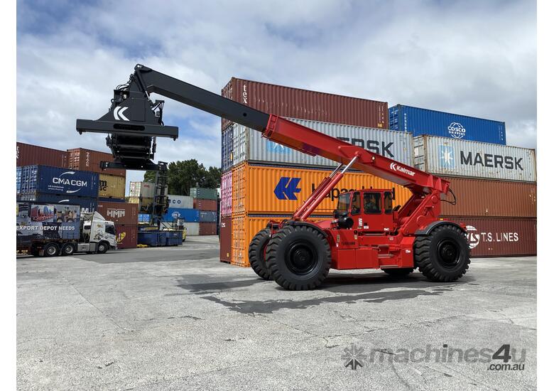 caption Kalmar RT240 - RT Crane / Reachstacker - 2012 - Sydney Forklifts - (PS107) 24 Ton Lift