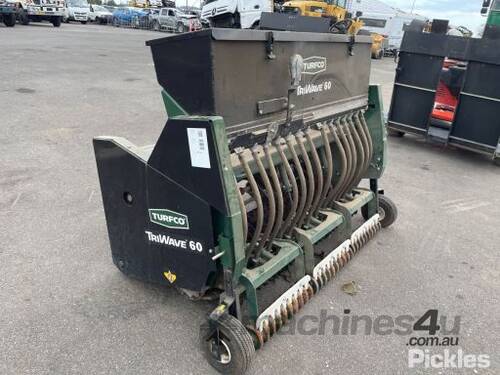 Turfco TriWave 60 Tow Behind Overseeder, SN:X00825, 60 Inch Application Width with 1.5in Seed Spacin