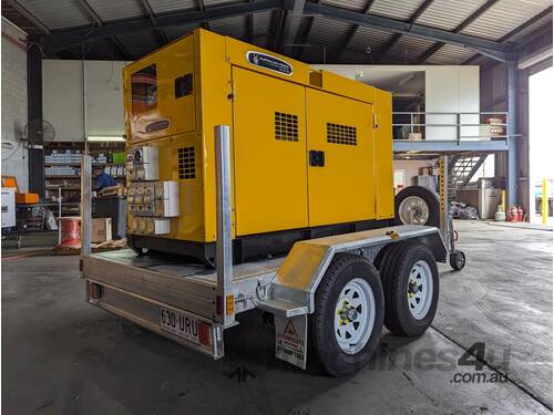 caption 60 KVA DENYO (JAPAN ) SILENCED INDUSTRIAL DIESEL GENERATOR SET PERFECT CONDITION THROUGHOUT