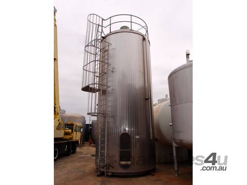 Stainless Steel Storage Tank (Vertical), Capacity: 30,000Lt