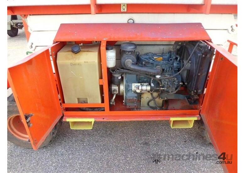 caption 2014 Snorkel S2770RT 4WD Diesel Scissor Lift – 525hrs (Used)