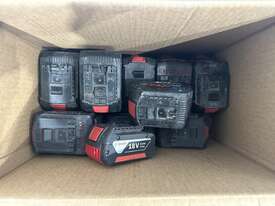 Box of Bosch 18V batteries - picture0' - Click to enlarge