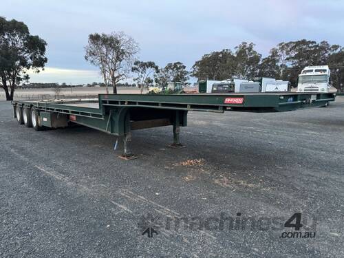 2017 Barker Heavy Duty Tri Axle Drop Deck Tri Axle Semi Trailer