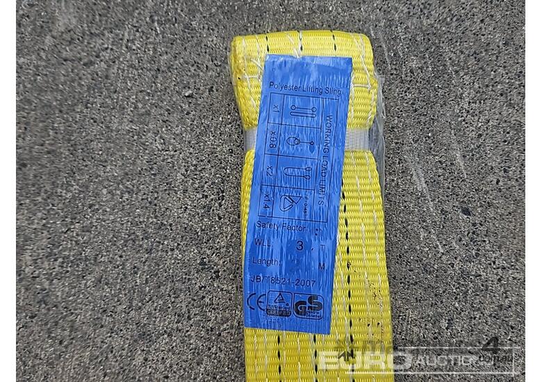caption Unused 3T 2m Lifting Slings (3 of)