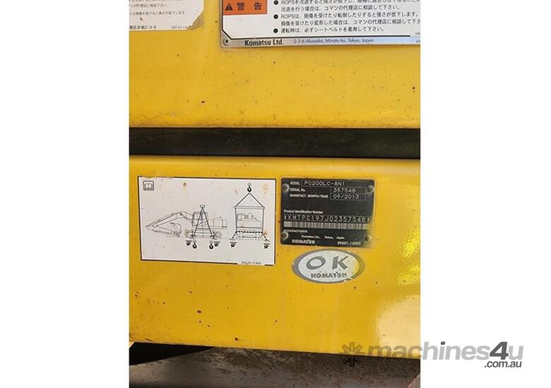 caption -Super Long Front- 2013 KOMATSU PC200LC_8N1 SLF Excavator