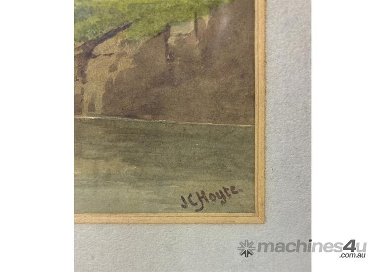 caption MOUNTAIN LANDSCAPE WATER COLOUR PAINTING