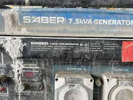 Saber 6500W 7.5kVA 15HP Generator (Unreserved) - picture0' - Click to enlarge