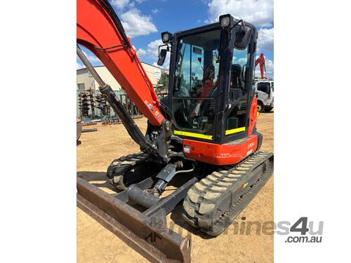 2021 KUBOTA U55-4 5.5T EXCAVATOR WITH FULL A/C CAB, CIVIL SPEC, HITCH, BUCKETS AND 1475 HOURS