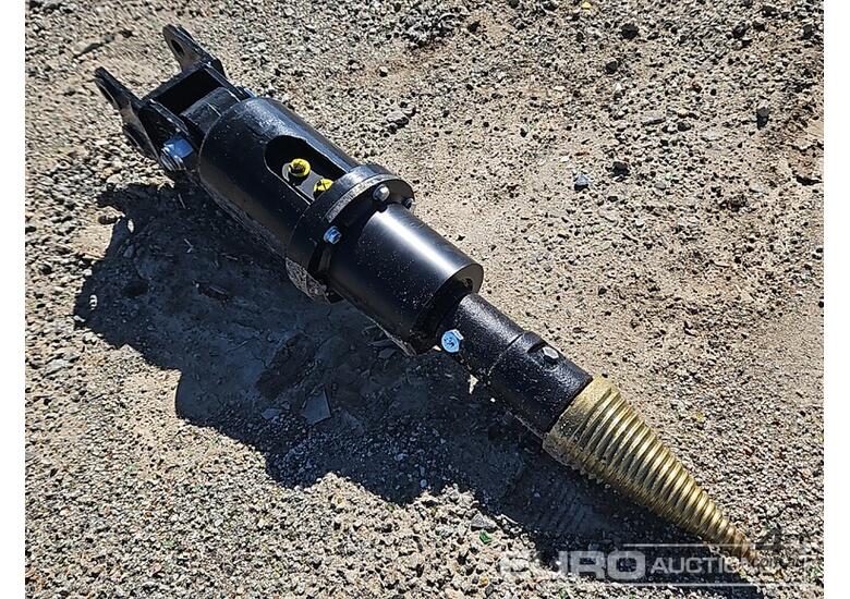caption Unused Captok Hydraulic Wood Drill To Suit 1-3 Ton Excavator