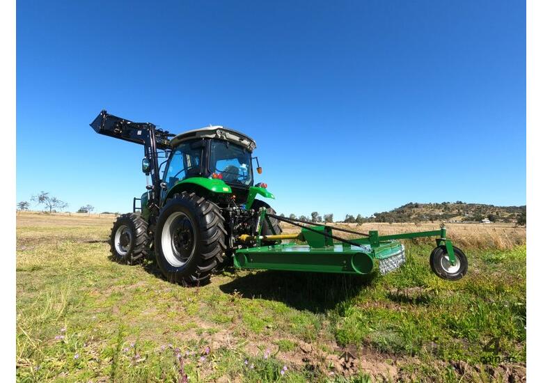 caption AgKing - 90HP Tractor A/C Cabin 4WD AK904C with FEL & 4in1 Bucket