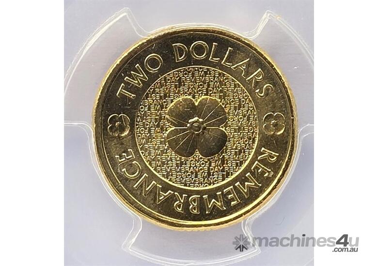 caption 2012 POPPY $2 COIN - PCGS GRADED AND SLABBED