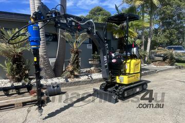 Eurotrac 1.2T Mini Excavator AugerTorque X1500 Package Eurotrac 1.2T Mini Excavator AugerTorque X1500 Package