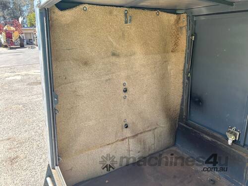 caption Custom Single Axle Enclosed Trailer