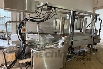 Frying Machine Submerged Type and Oil Heater Stainless Steel 600mm wide belt