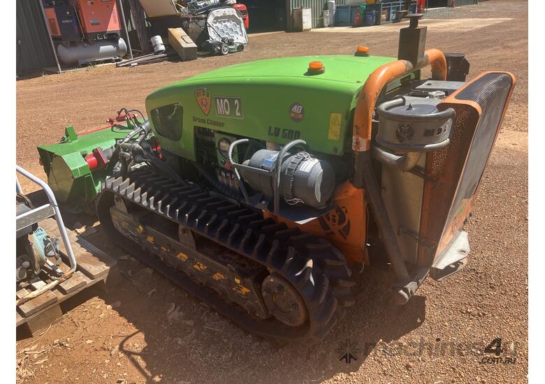 Remote controlled slope mower