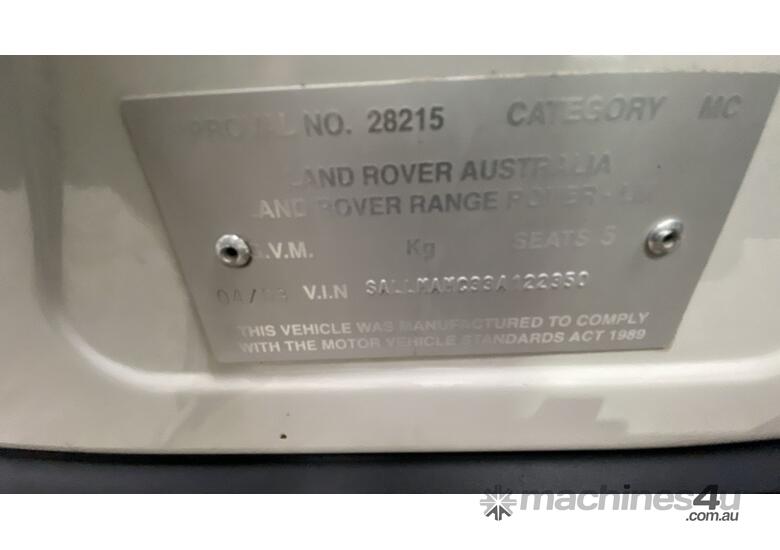 2002 Land Rover Range Rover HSE Wagon T/Diesel (Auto)