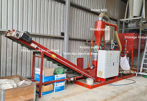 Pelletizing Machinery (for sawdust, etc) including bagging line