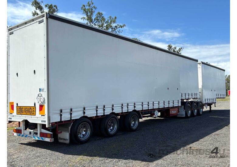 2022 Vawdrey VB S3 Tri Axle Drop Deck Curtainsider Combination