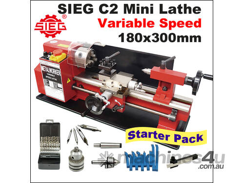 caption SIEG C2 / 180x300mm Lathe Starter Package
