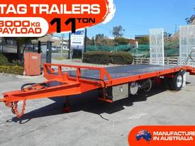 11TON  Single Axle Machinery excavator Tag Trailer - picture1' - Click to enlarge