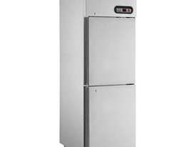 F.E.D. SUF600 2 x 1/2 Doors S/Steel Upright Freezer - picture0' - Click to enlarge