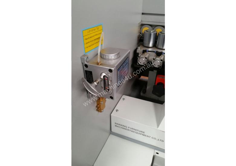 caption NANXING Auto Edgebander w/ Pre-milling, Pre-melt, Corner Rounding | NB7PCG | 26m/min