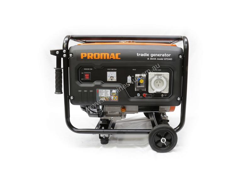 caption PROMAC Torini PETROL Portable Tradie Generator *4 kVA (Model- GT040)
