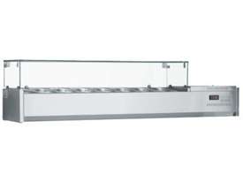 Inomak PPI1790 Pizza Prep Counter Top with Glass - picture0' - Click to enlarge