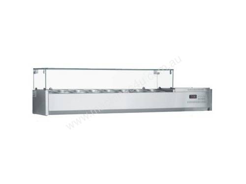 Inomak PPI1790 Pizza Prep Counter Top with Glass