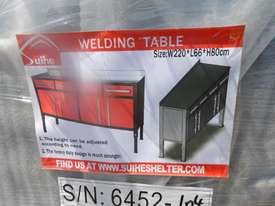 2.2m x 0.66m x 0.8m Welding Table - 6452-10 - picture0' - Click to enlarge
