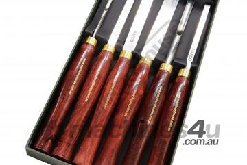 CHS6P HSS Wood Turning Tools - 6 Piece Set Professional Chisel Set