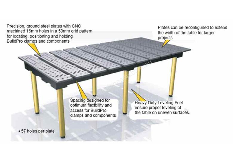 caption Welding jig table