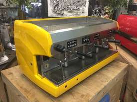 WEGA POLARIS 3 GROUP HIGH CUP YELLOW ESPRESSO COFFEE MACHINE - picture0' - Click to enlarge