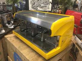 WEGA POLARIS 3 GROUP HIGH CUP YELLOW ESPRESSO COFFEE MACHINE - picture1' - Click to enlarge
