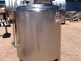 Stainless Steel Jacketed Mixing Tank, Capacity: 1,000Lt - picture0' - Click to enlarge