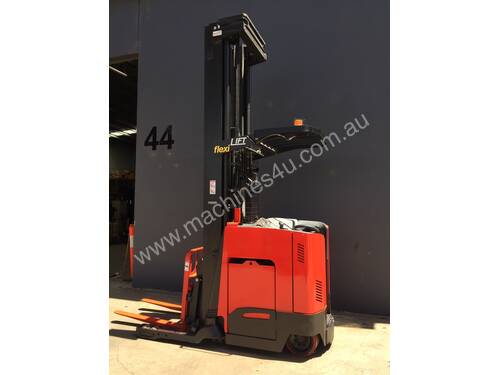 Raymond 750 DR32TT Double Deep Reach Stand-on Electric Truck- Refurbished