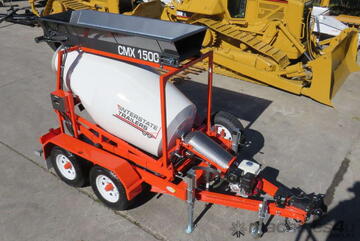 水泥搅拌机CMX1500移动批处理植物拖车attmix