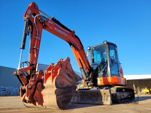2017 KUBOTA U48 5t EXCAVATOR WITH FULL CABIN, 4 BUCKETS, RIPPER AND 1918 HOURS