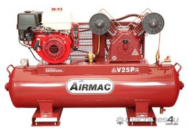 caption Airmac V25P 9 HP Air Compressor with Electric Start